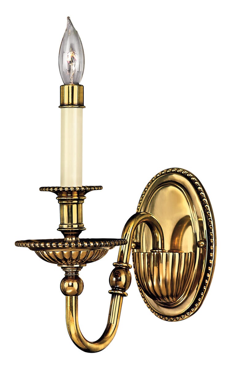 Hinkley Cambridge 1-Light Sconce in Burnished Brass