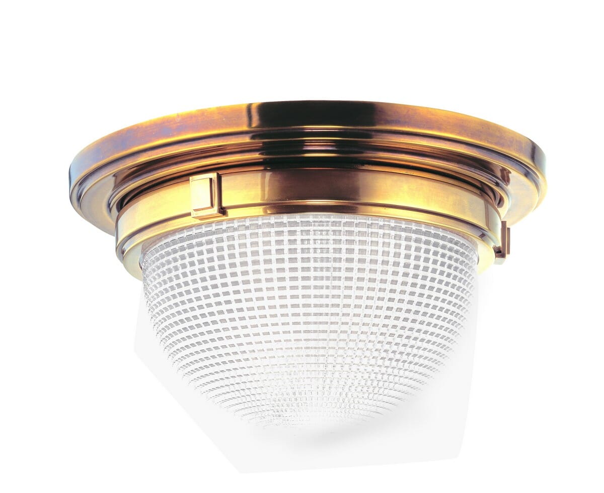 Hudson Valley Winfield Ceiling Light in Aged Brass