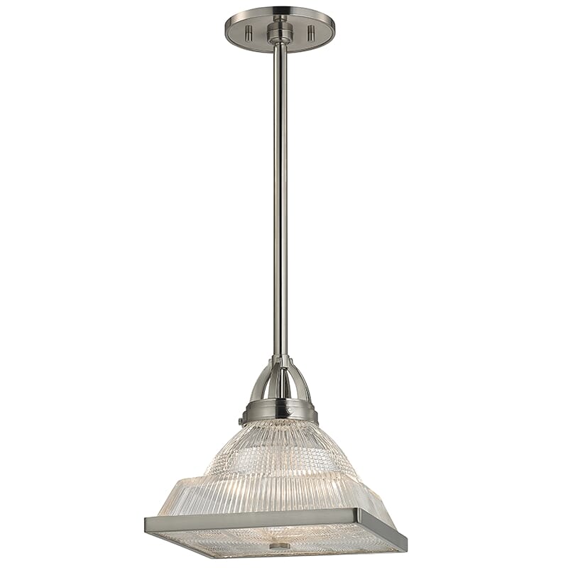 Hudson Valley Harriman 13" Pendant Light in Satin Nickel