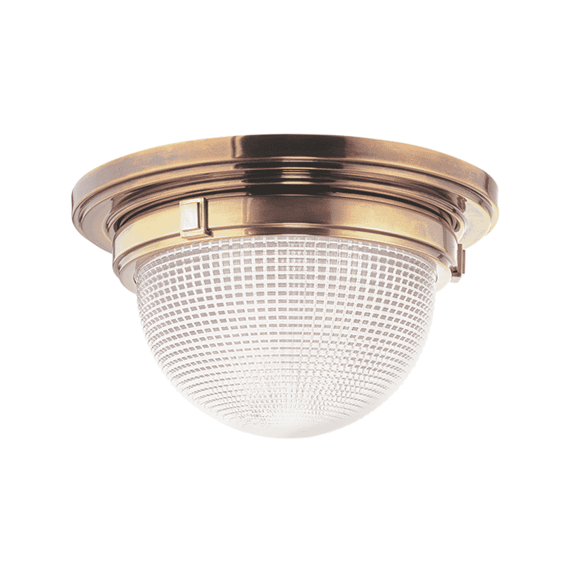 Hudson Valley Winfield 2-Light Ceiling Light in Aged Brass