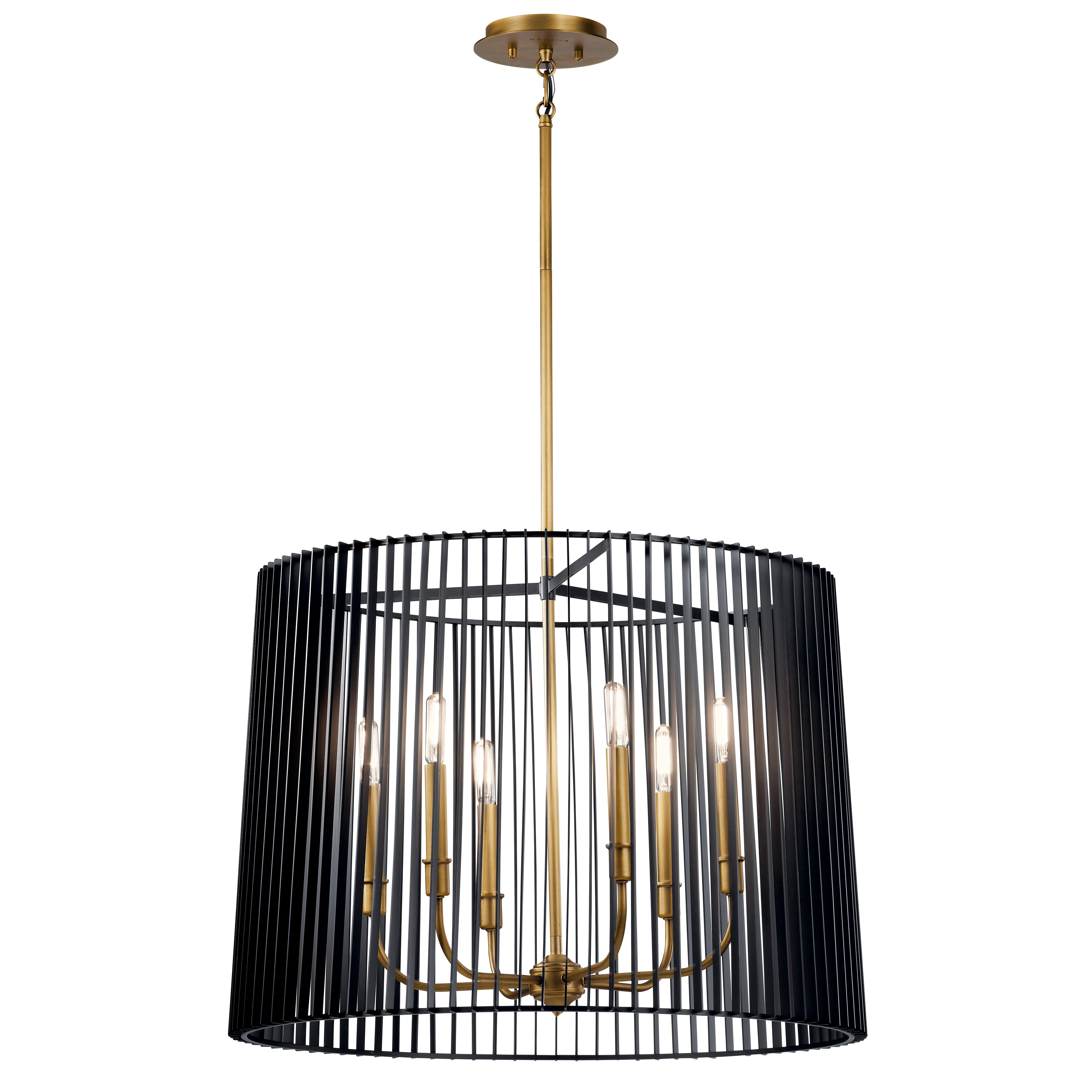 Kichler Linara 6-Light Chandelier in Black