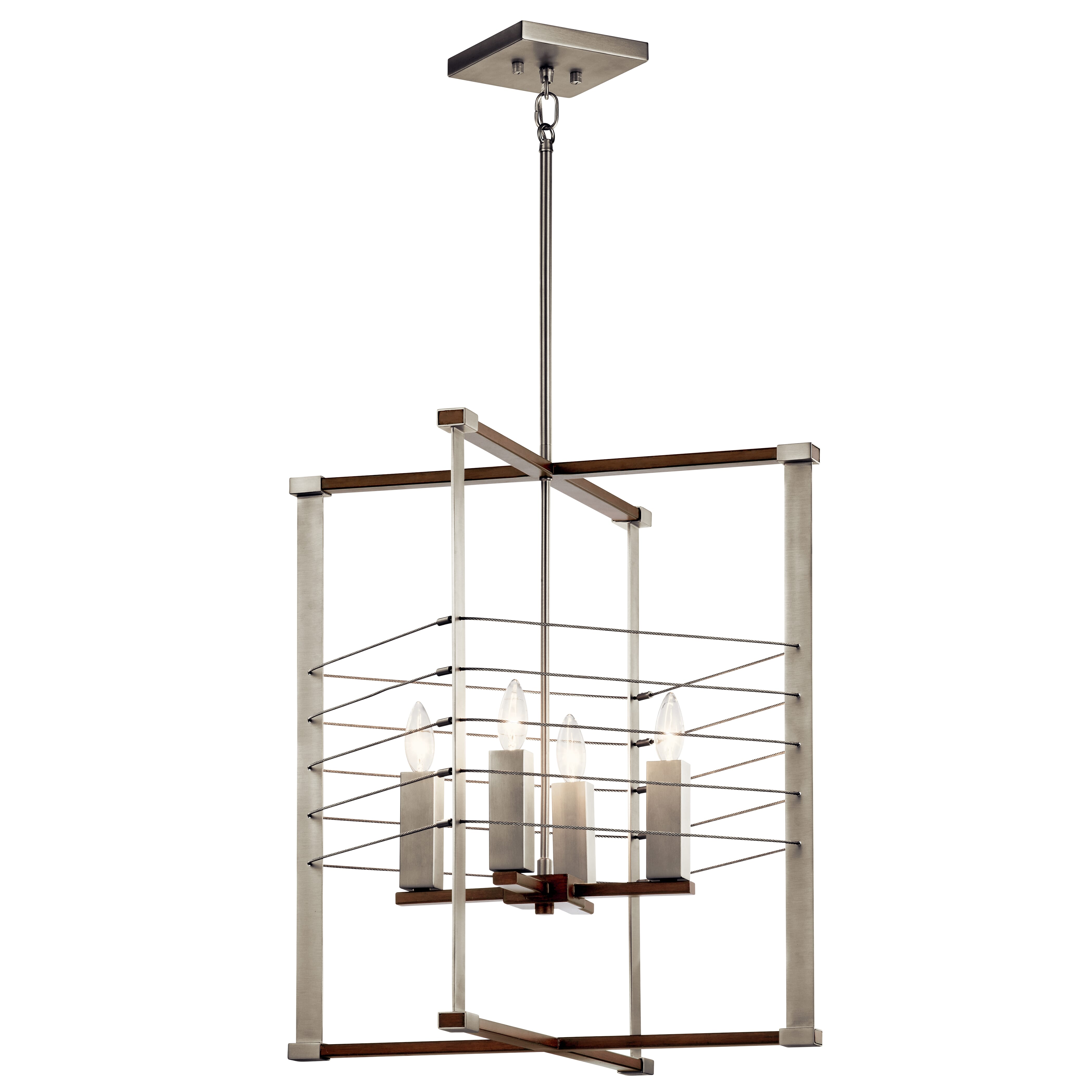 Kichler Lente 4-Light Foyer Pendant in Brushed Nickel