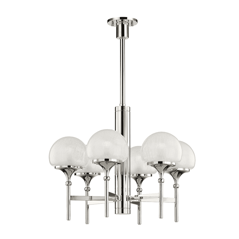 Hudson Valley Salem 6-Light Chandelier in Polished Nickel