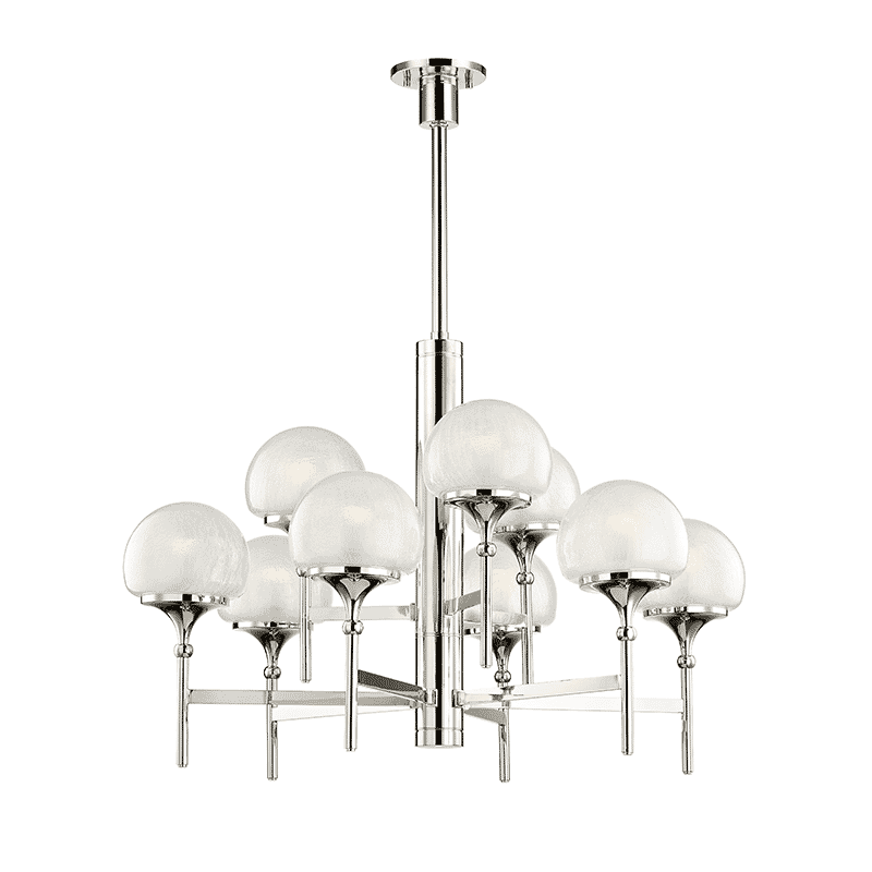 Hudson Valley Salem 9-Light Chandelier in Polished Nickel