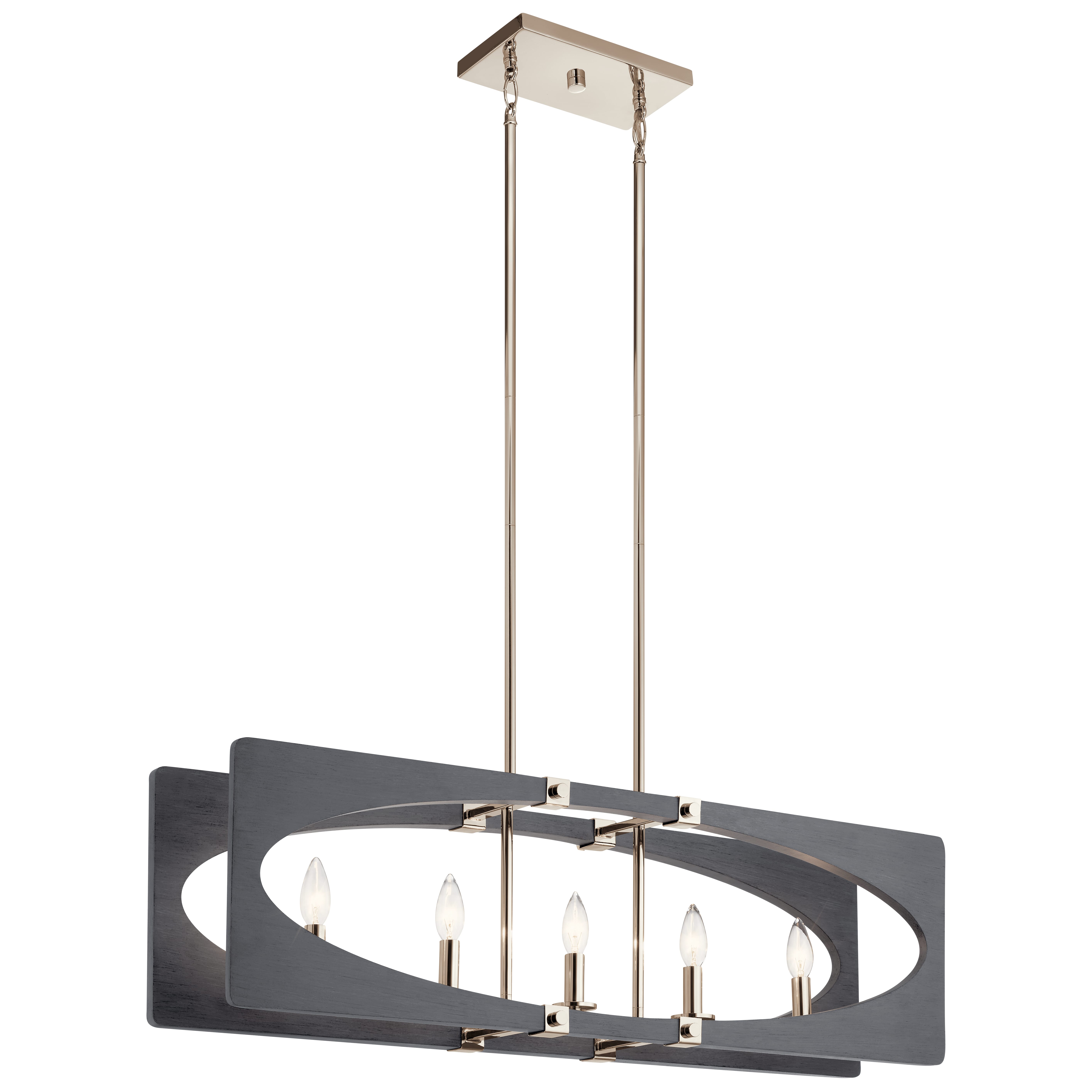 Kichler Alscar 6-Light Chandelier in Driftwood Grey