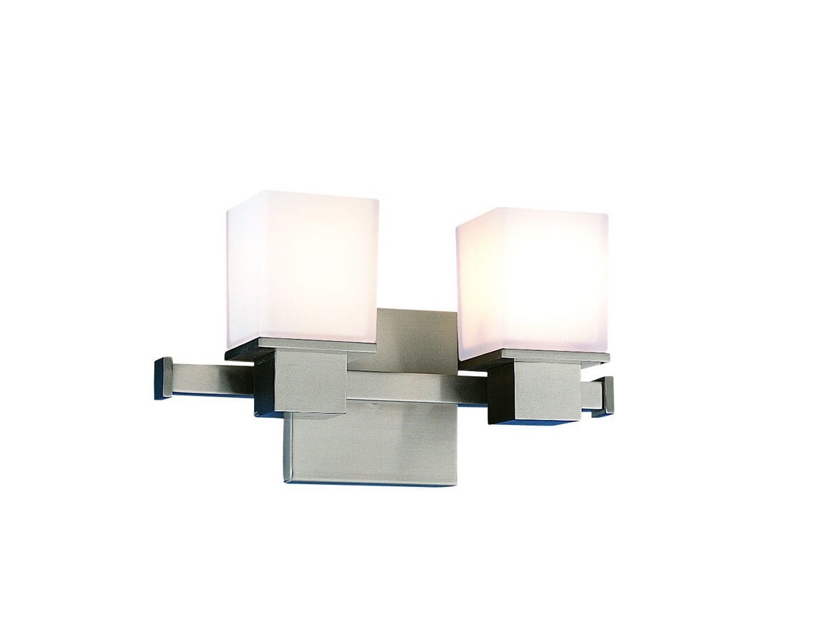 Hudson Valley Milford 2-Light 12" Bathroom Vanity Light in Satin Nickel