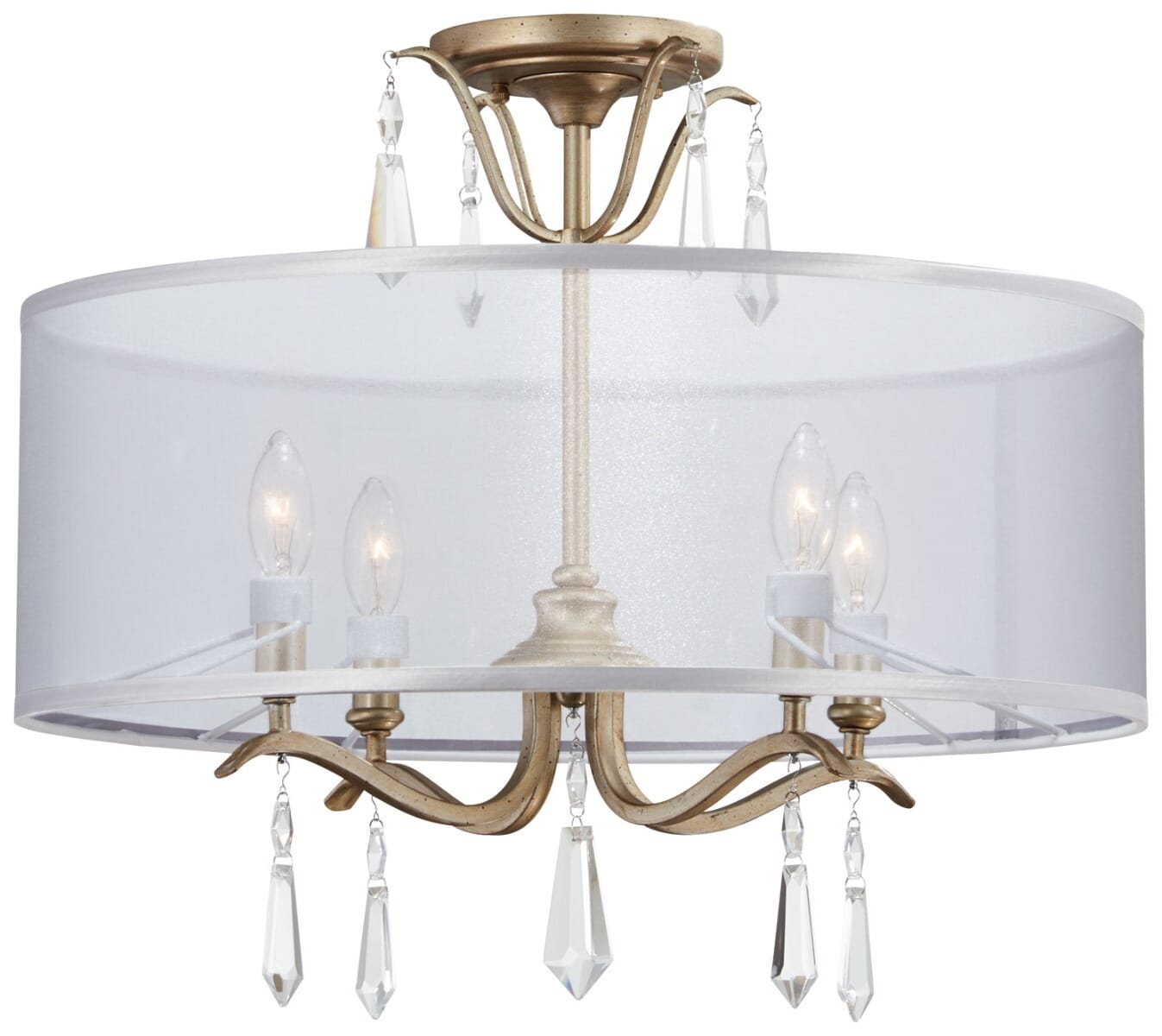 Minka Lavery Laurel Estate Convertible Ceiling Light in Brio Gold