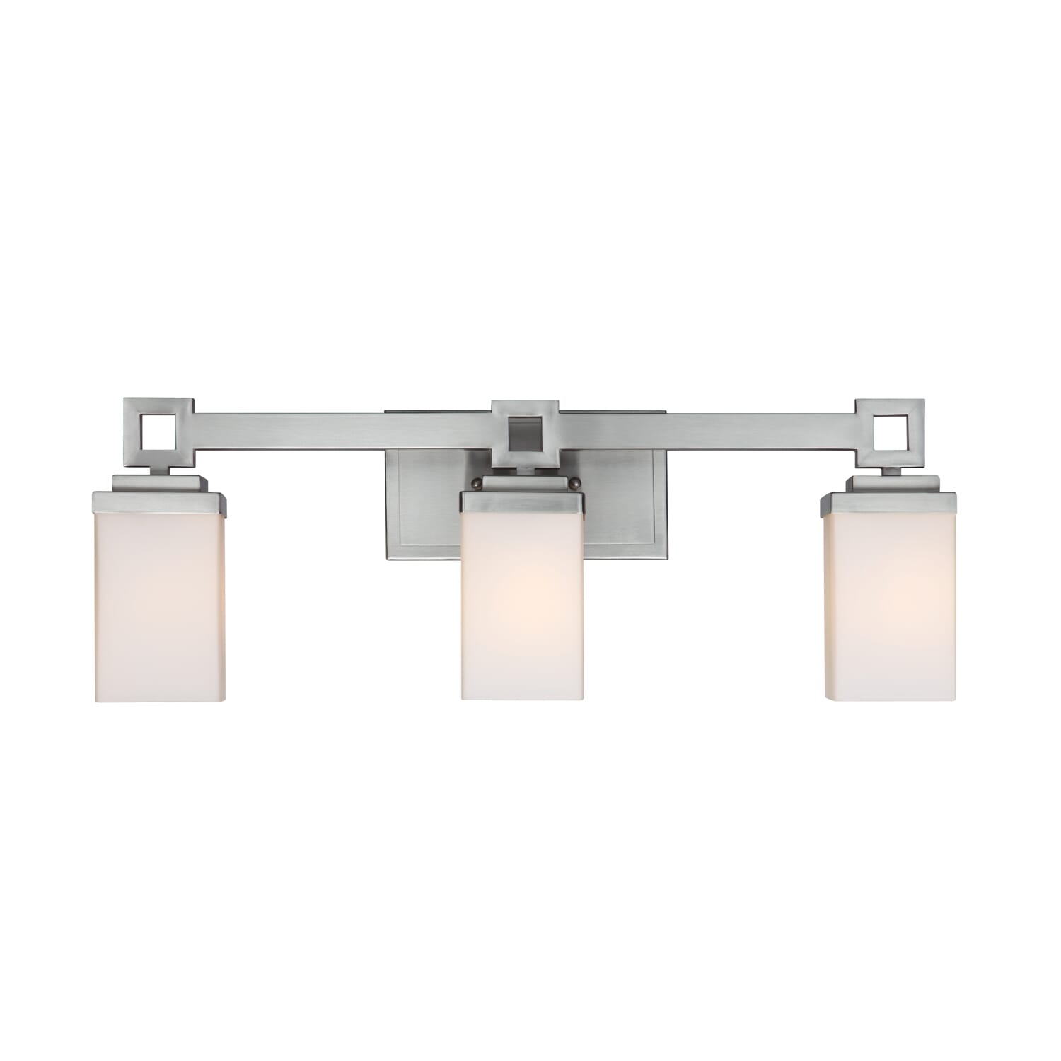 Golden Nelio 3-Light 24" Bathroom Vanity Light in Pewter