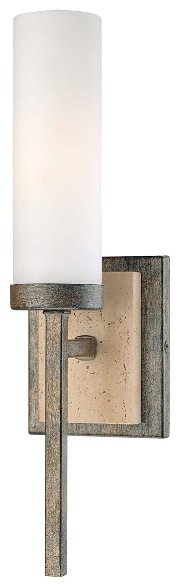 Minka Lavery Compositions 15" Wall Sconce in Aged Patina Iron