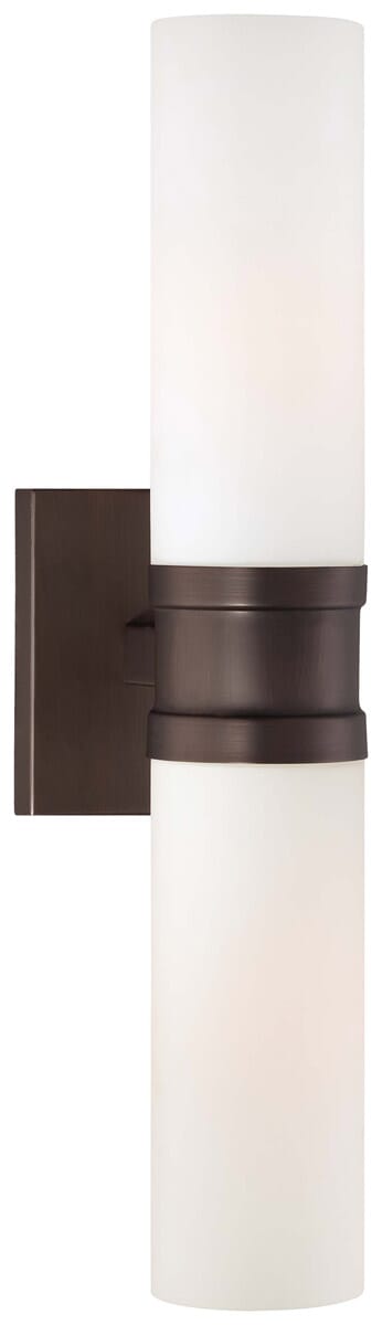 Minka Lavery 2-Light 19" Wall Sconce in Copper Bronze Patina