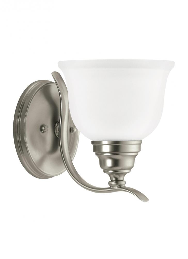 Sea Gull Wheaton 8" Wall Sconce in Brushed Nickel