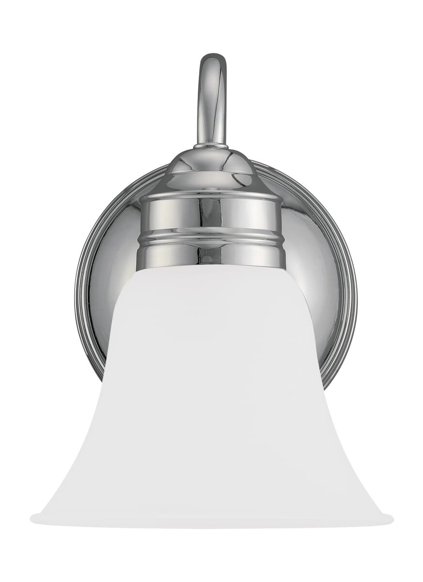 Sea Gull Gladstone 9" Wall Sconce in Chrome