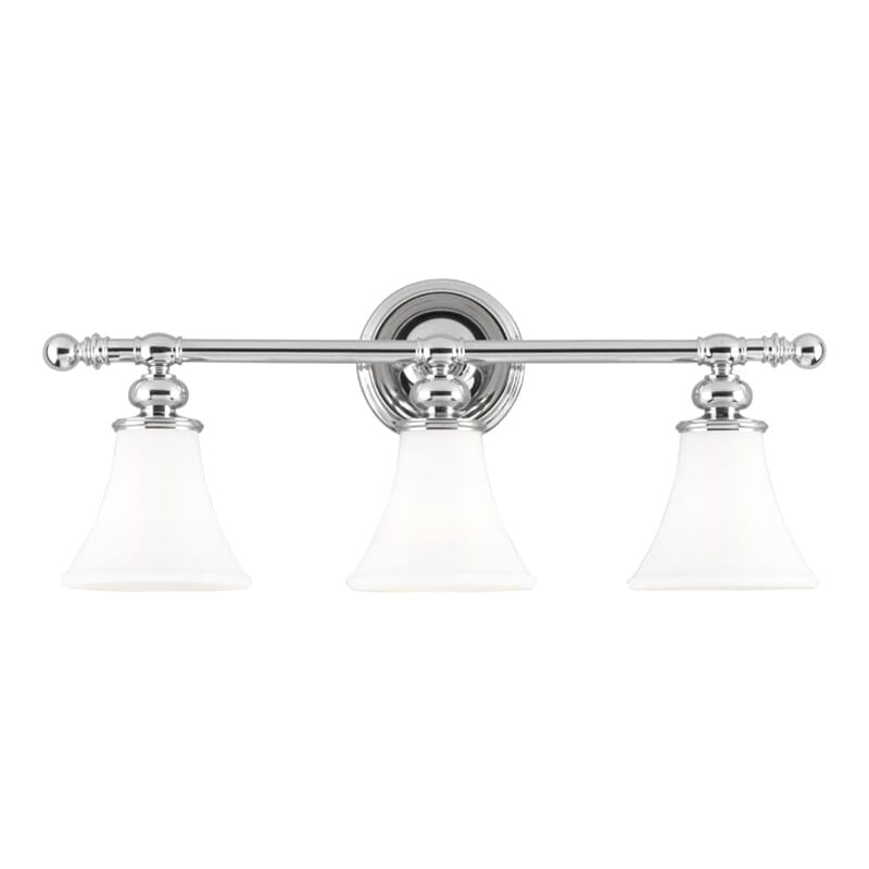 Hudson Valley Weston 3-Light 25" Bathroom Vanity Light in Polished Nickel