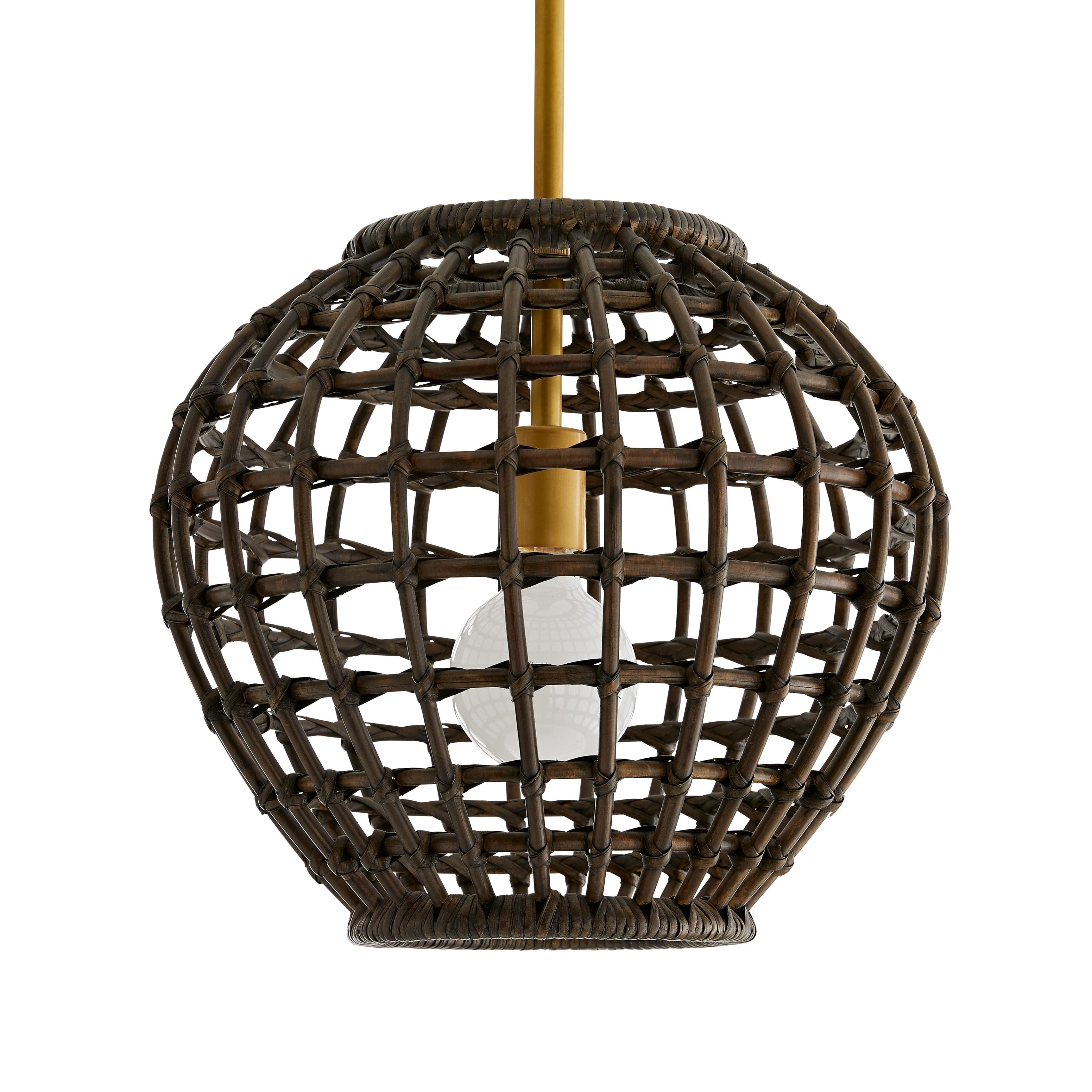 Arteriors Villa 16" Pendant Light in Brown