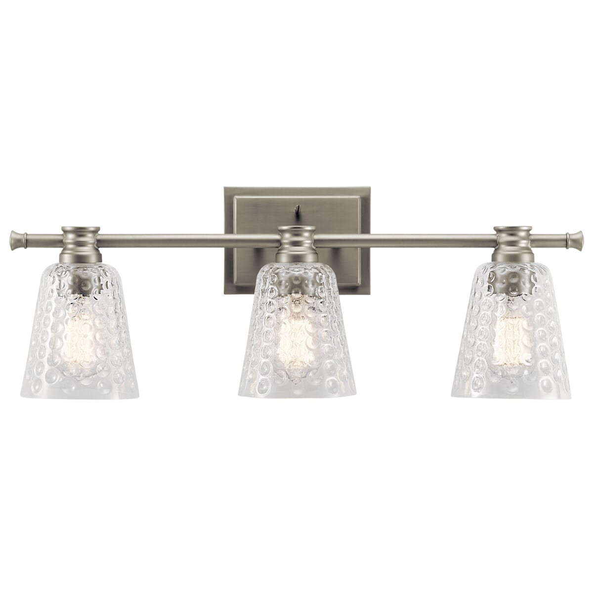 Kichler Nadine 25" 3-Light Bathroom Vanity Light in Brushed Nickel