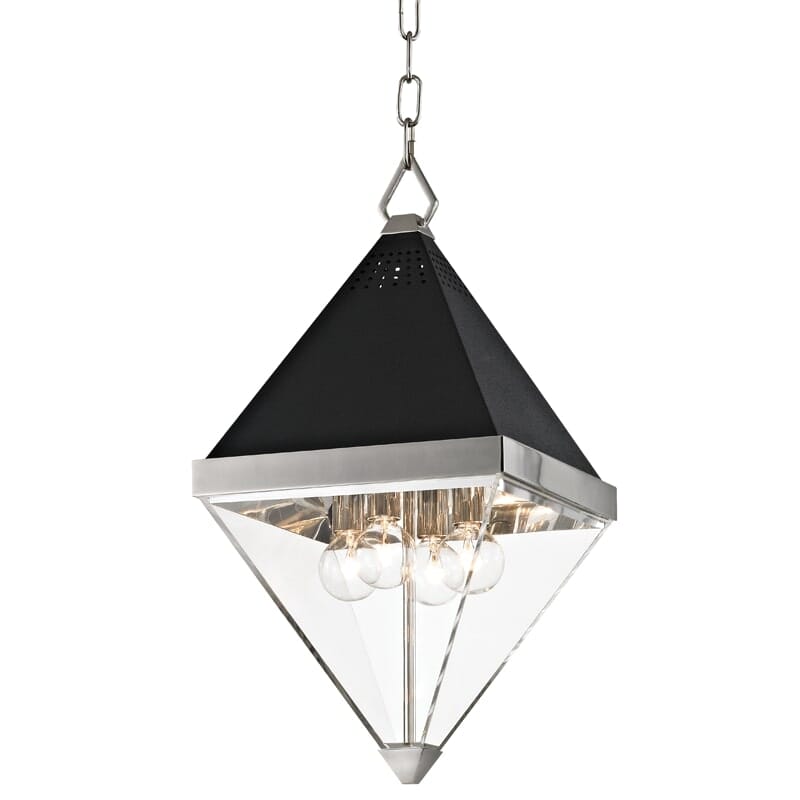 Hudson Valley Coltrane 4-Light 20" Pendant Light in Polished Nickel