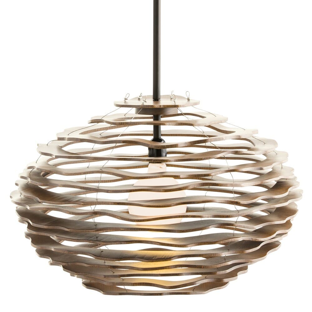 Arteriors Rook 35" 6-Light Pendant in Natural