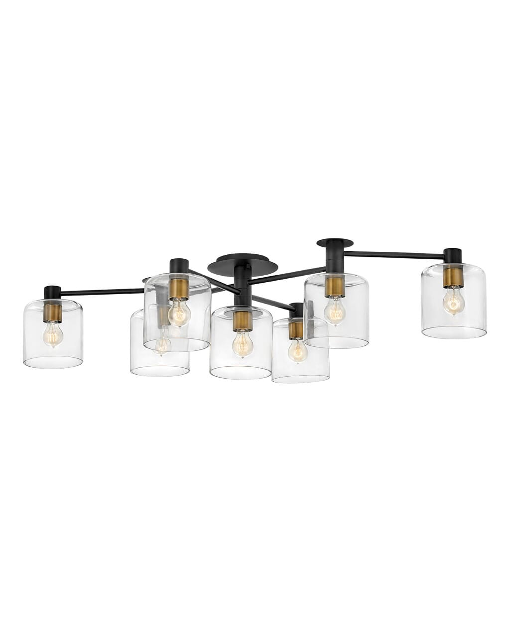 Hinkley Axel 7-Light Ceiling Light in Black