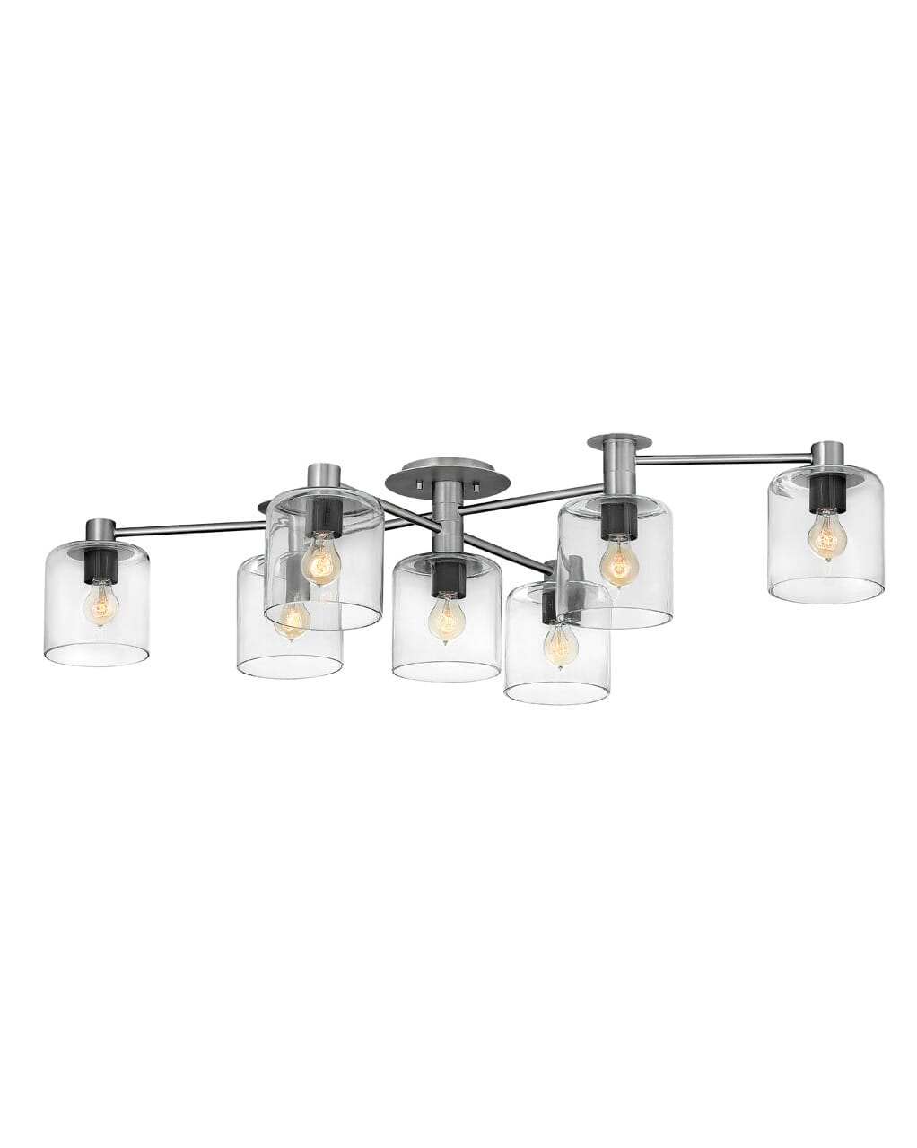 Hinkley Axel 7-Light Ceiling Light in Brushed Nickel