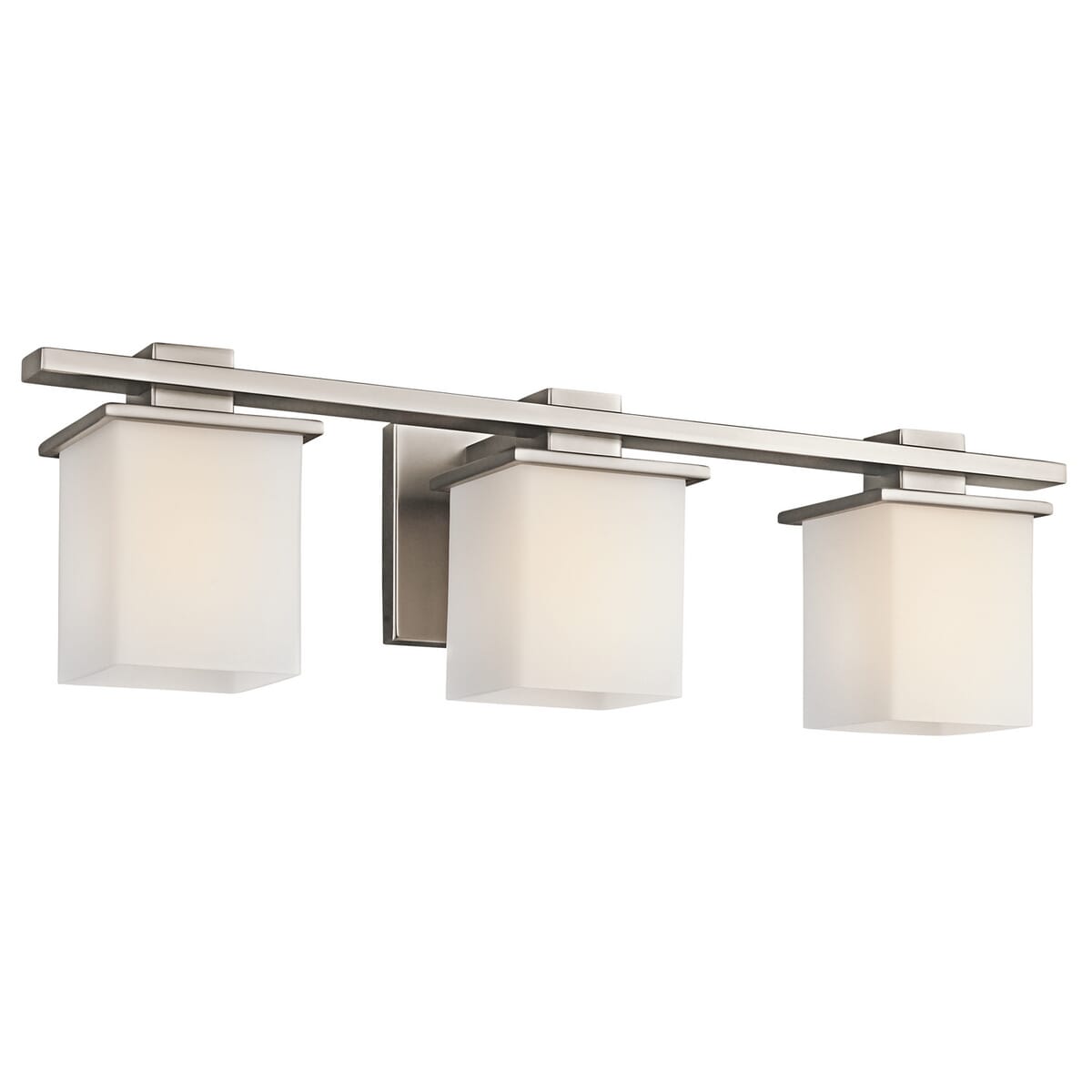 Kichler Tully 3-Light Bathroom Vanity Light Wall Mount in Antique Pewter