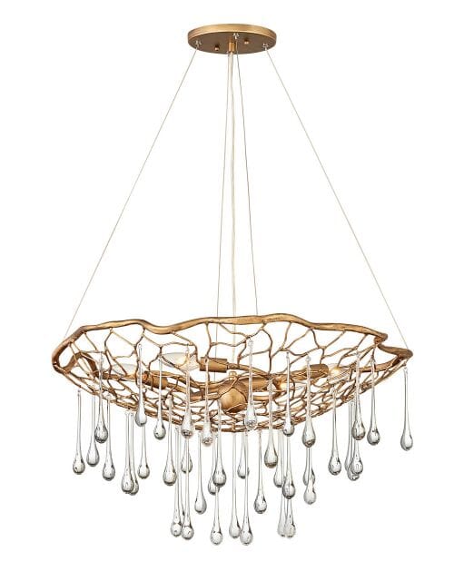 Hinkley Laguna by Lisa McDennon 4-Light Chandelier in Burnished Gold