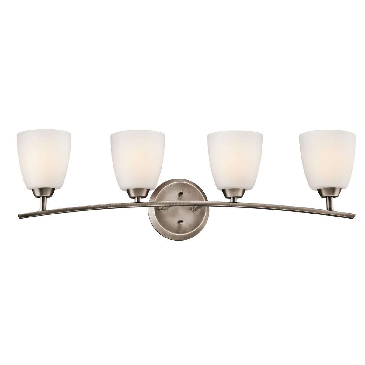 Kichler Granby 4-Light Bathroom Vanity Light in Brushed Pewter