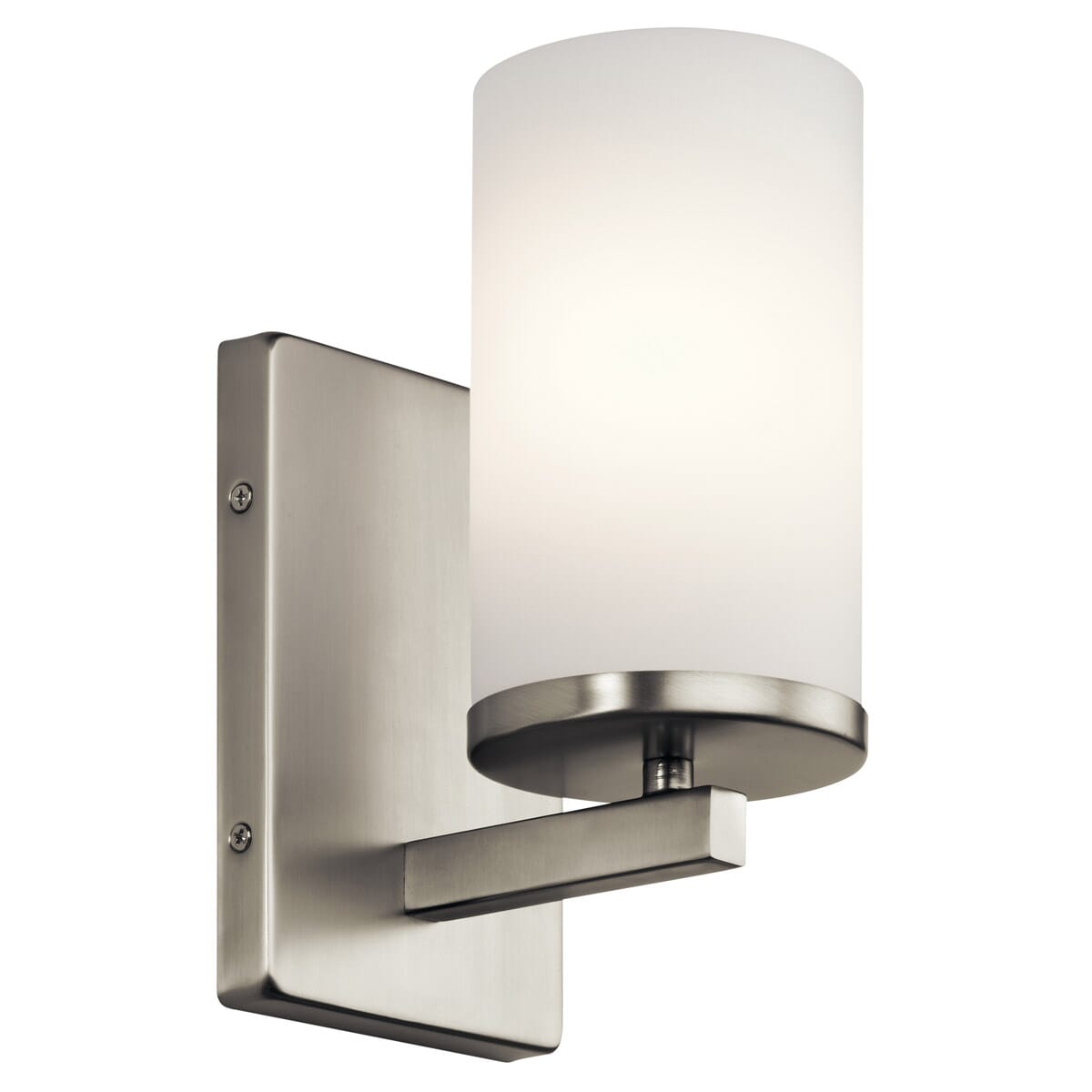 Kichler Crosby Satin Etched Cased Wall Sconce in Brushed Nickel