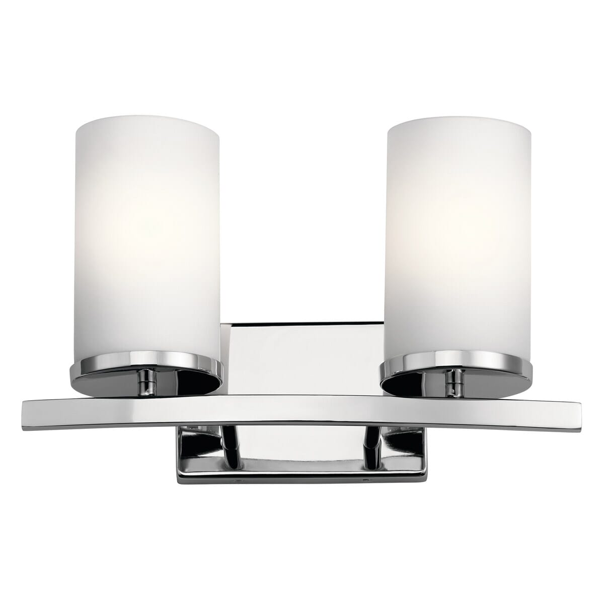Kichler Crosby 2-Light Bathroom Vanity Light in Chrome