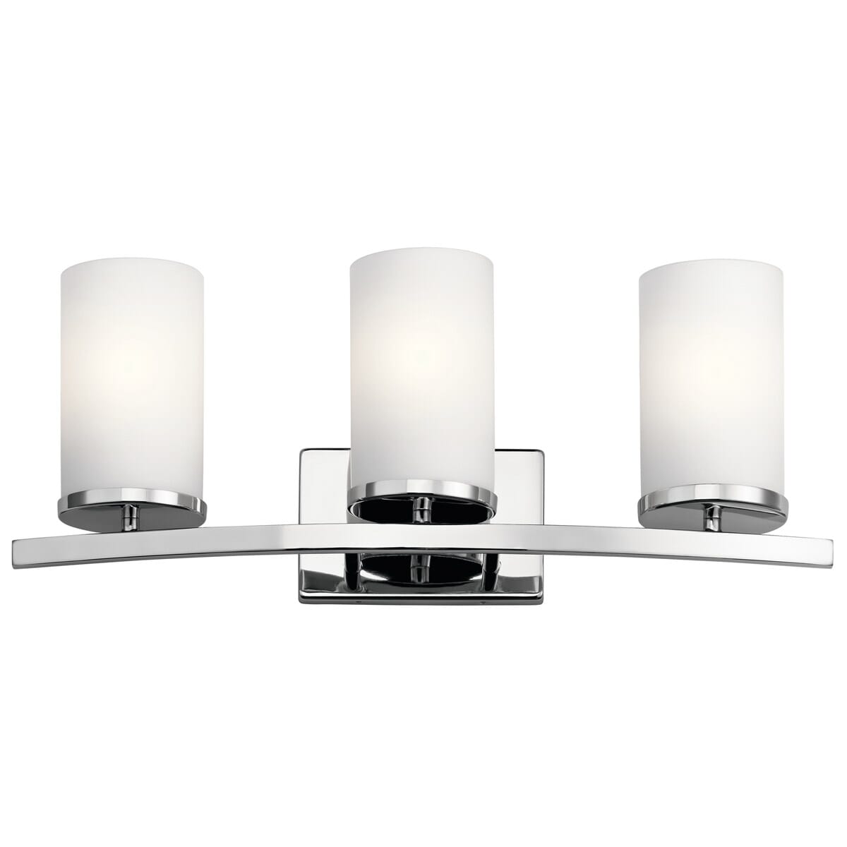Kichler Crosby 3-Light Bathroom Vanity Light in Chrome