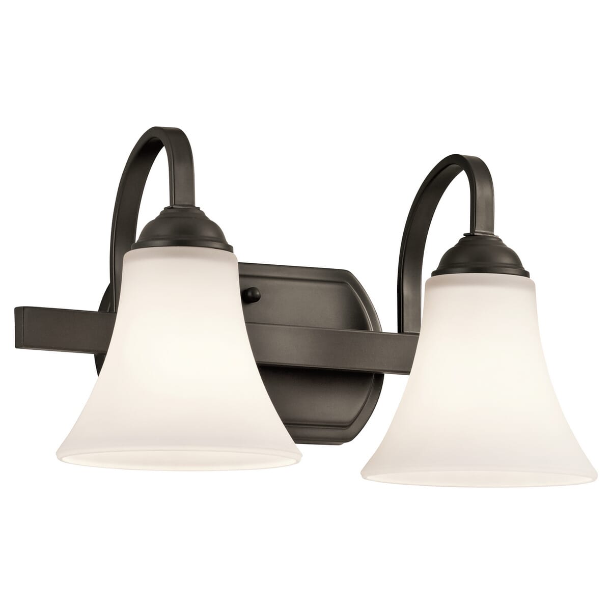 Kichler Keiran 2-Light Bathroom Vanity Light in Olde Bronze