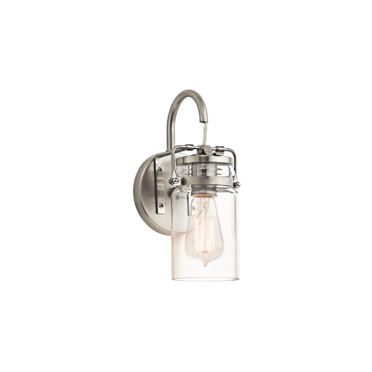 Kichler Brinley 11.5" Wall Light in Brushed Nickel