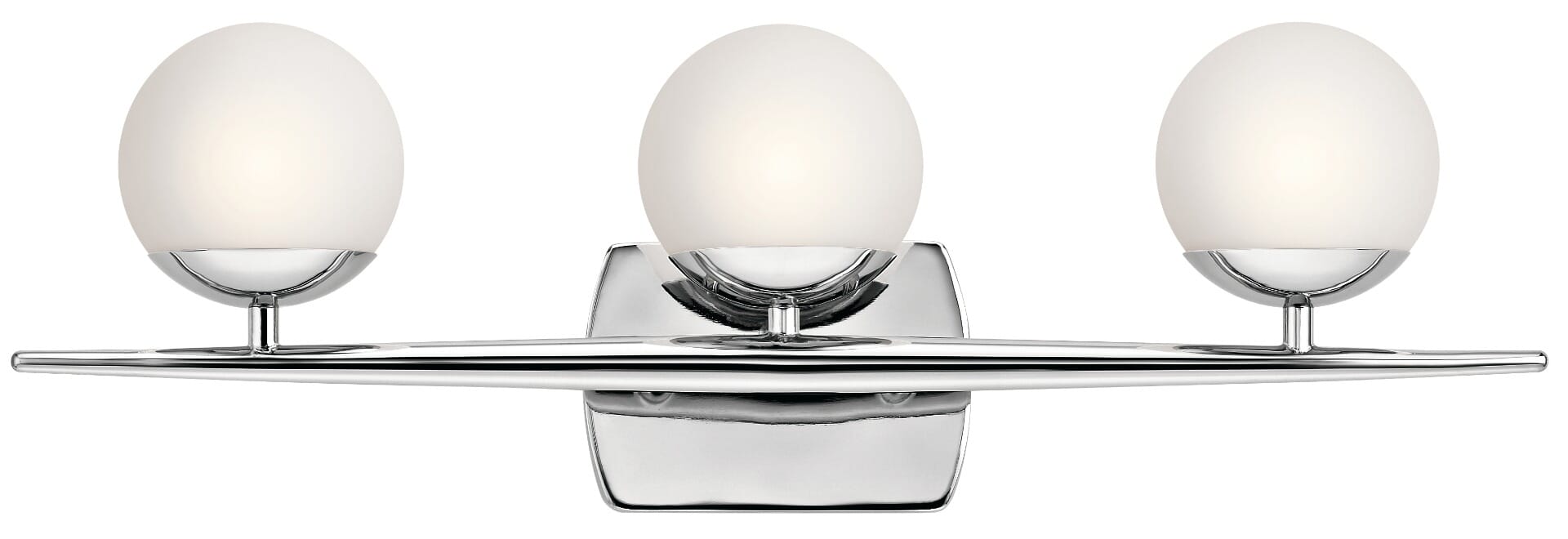 Kichler Jasper 3-Light Bathroom Vanity Light in Chrome