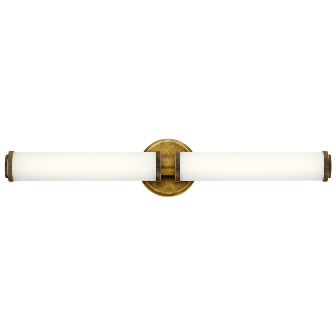 Kichler Indeco 27" 2-Light LED  Bathroom Vanity Light in Natural Brass