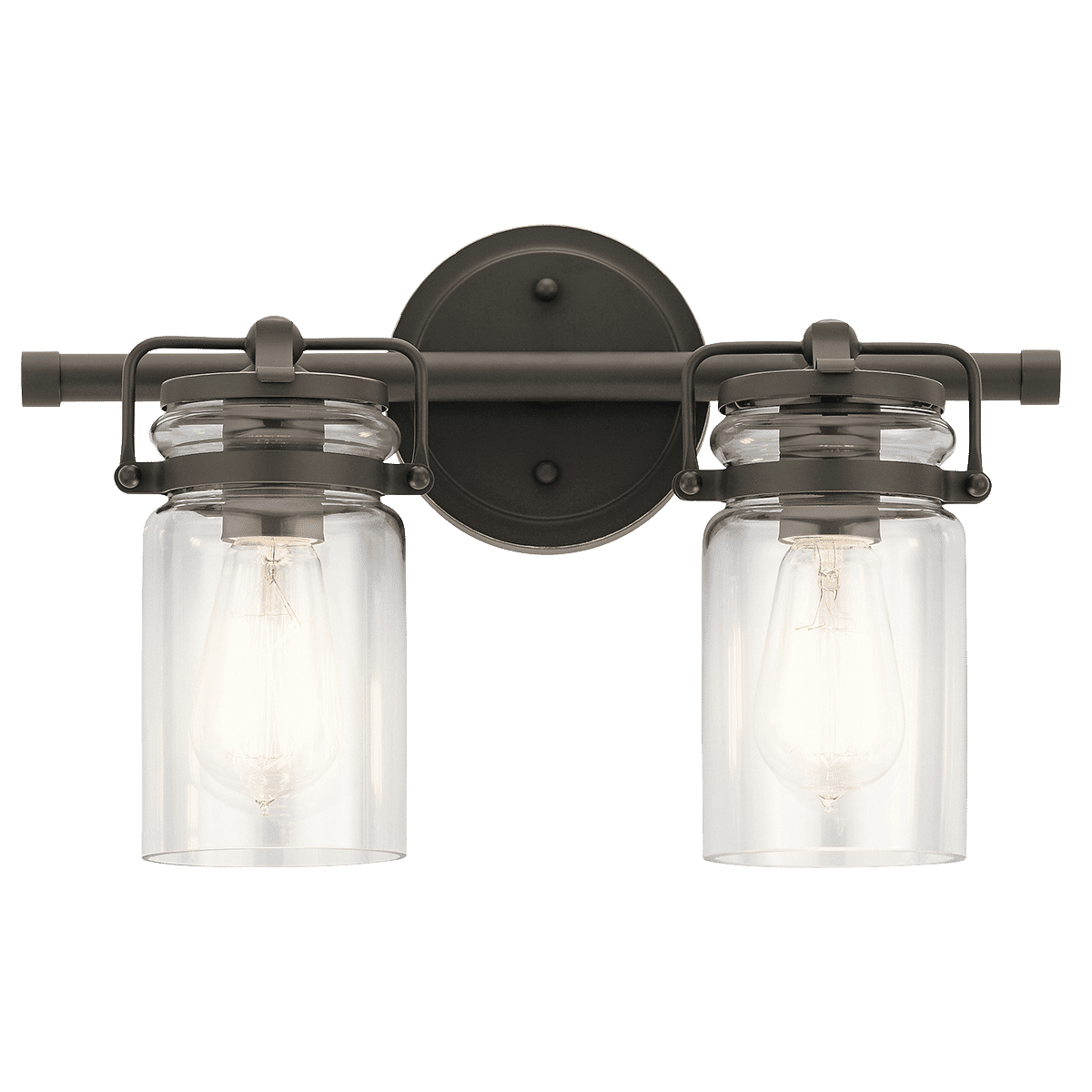 Kichler Brinley 2-Light Bathroom Vanity Light in Olde Bronze