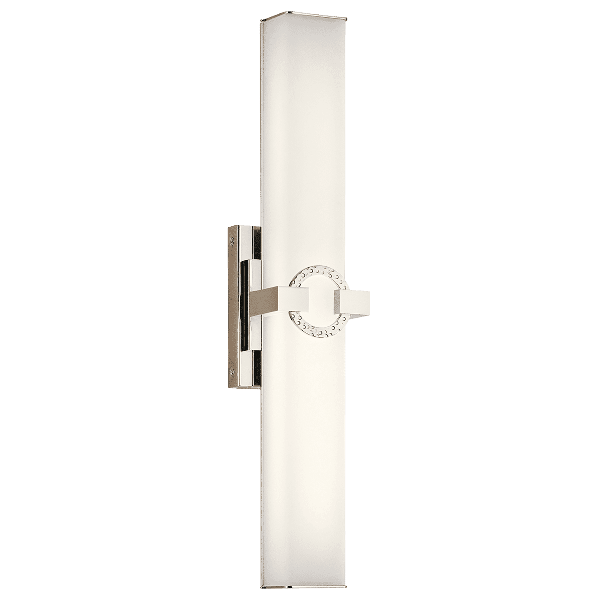 Kichler Bordeaux LED Bathroom Vanity Light in Polished Nickel