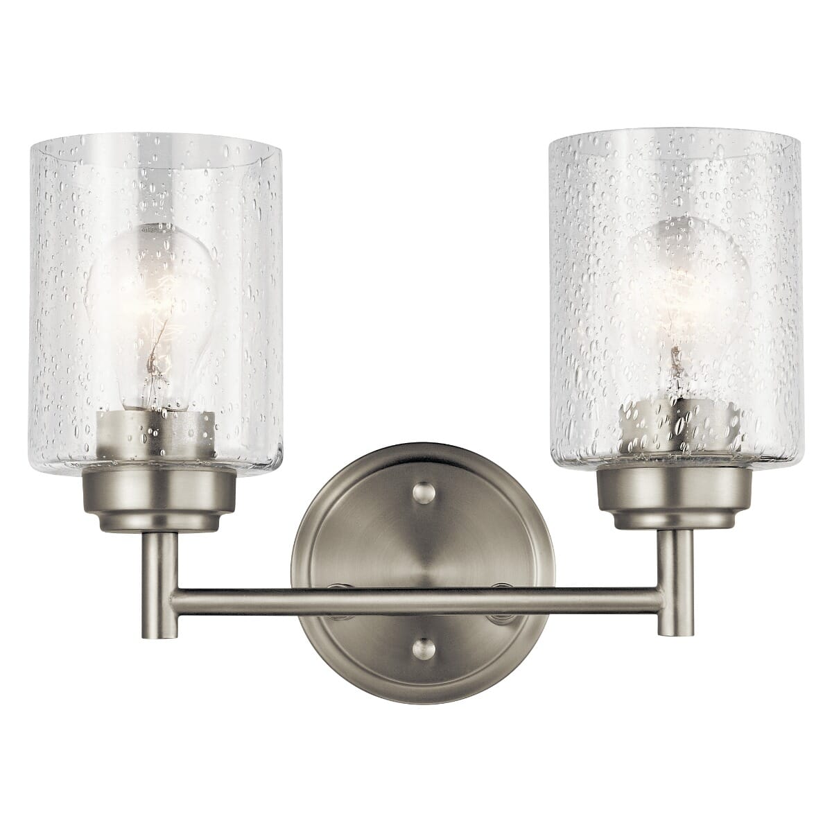 Kichler Winslow Bathroom Vanity Light 2-Light in Brushed Nickel