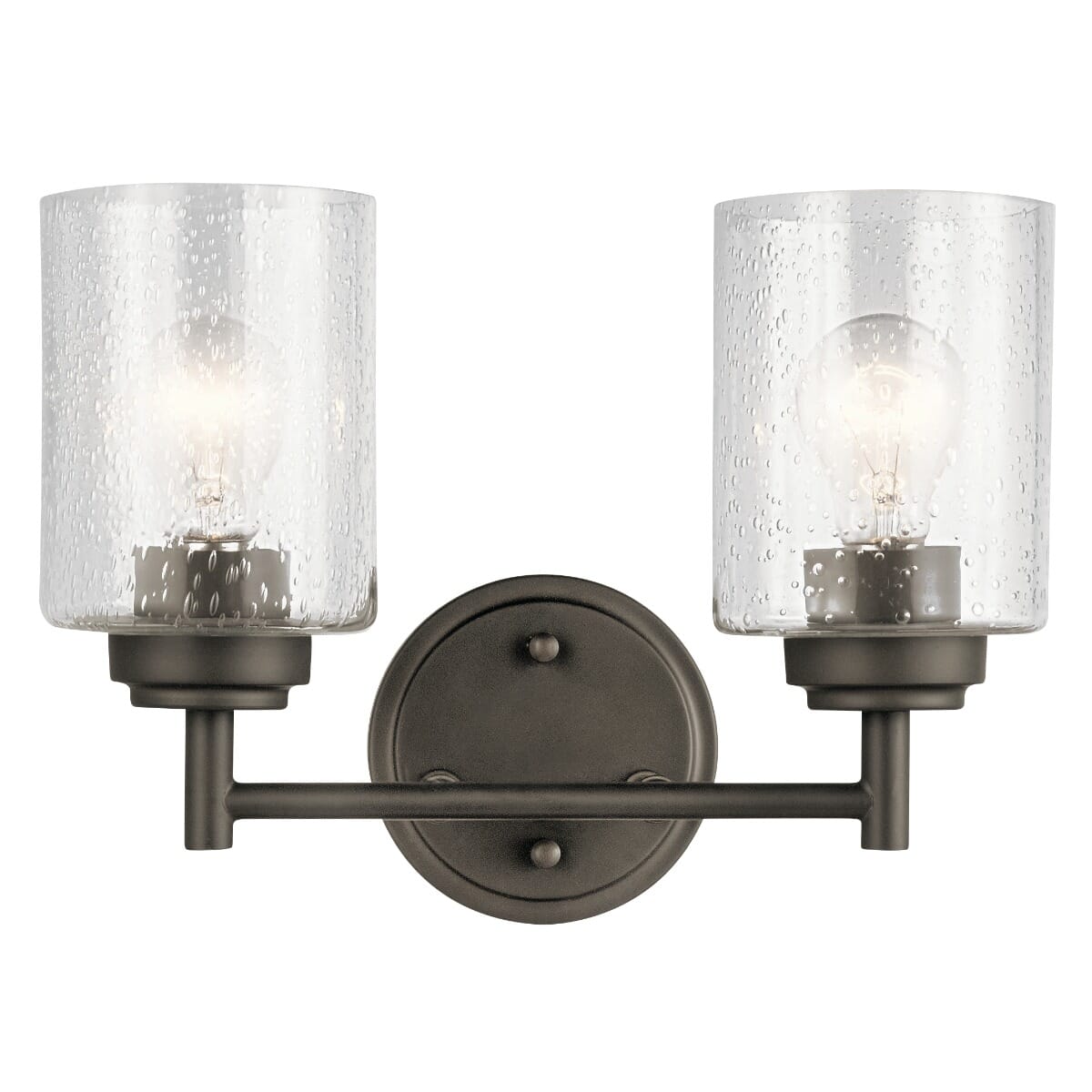 Kichler Winslow Bathroom Vanity Light 2-Light in Olde Bronze