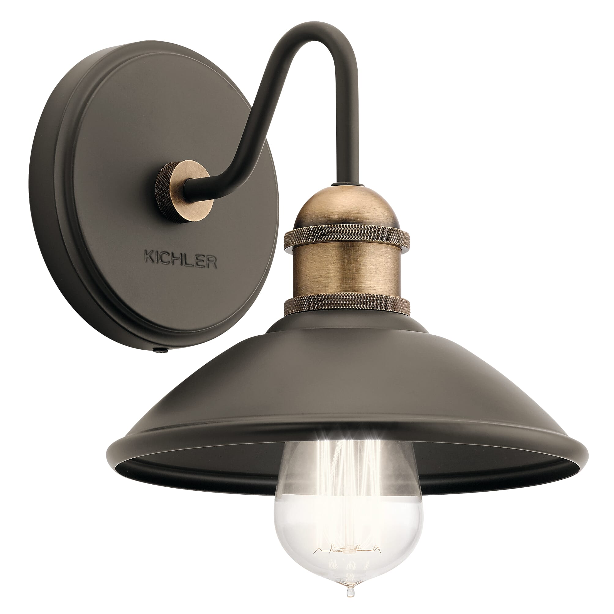 Kichler Clyde Wall Sconce 1-Light in Olde Bronze