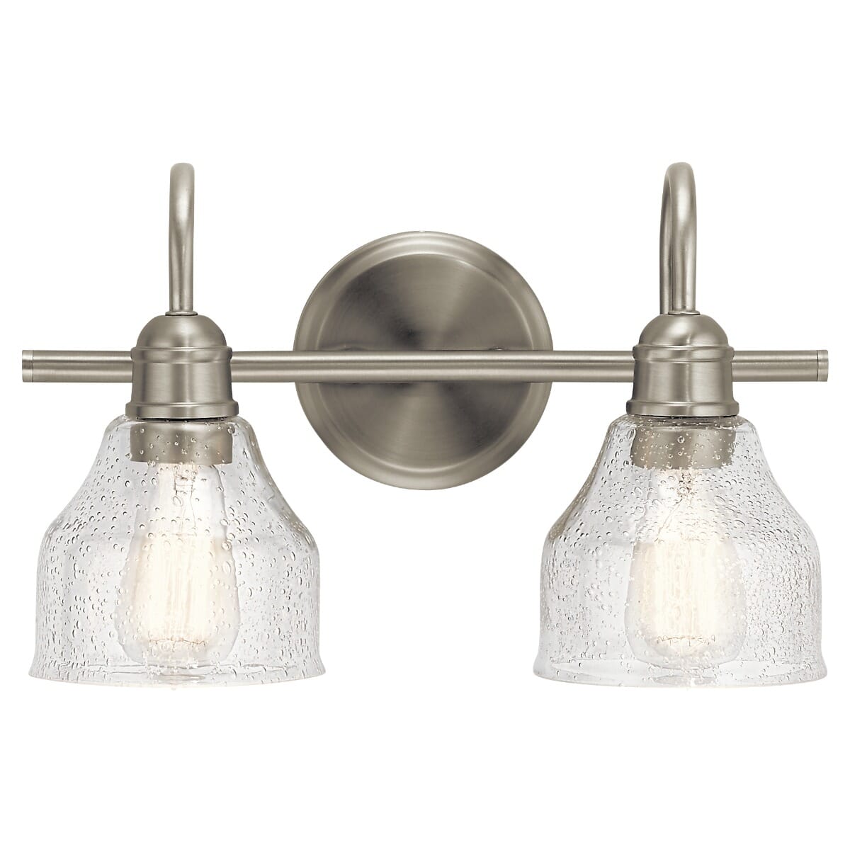 Kichler Avery 2-Light Bathroom Vanity Light in Brushed Nickel