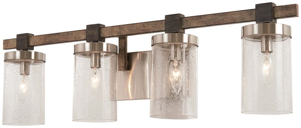 Minka Lavery Bridlewood 4-Light Bathroom Vanity Light in Stone Grey