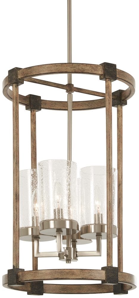 Minka Lavery Bridlewood 4-Light 15" Pendant Light in Stone Grey