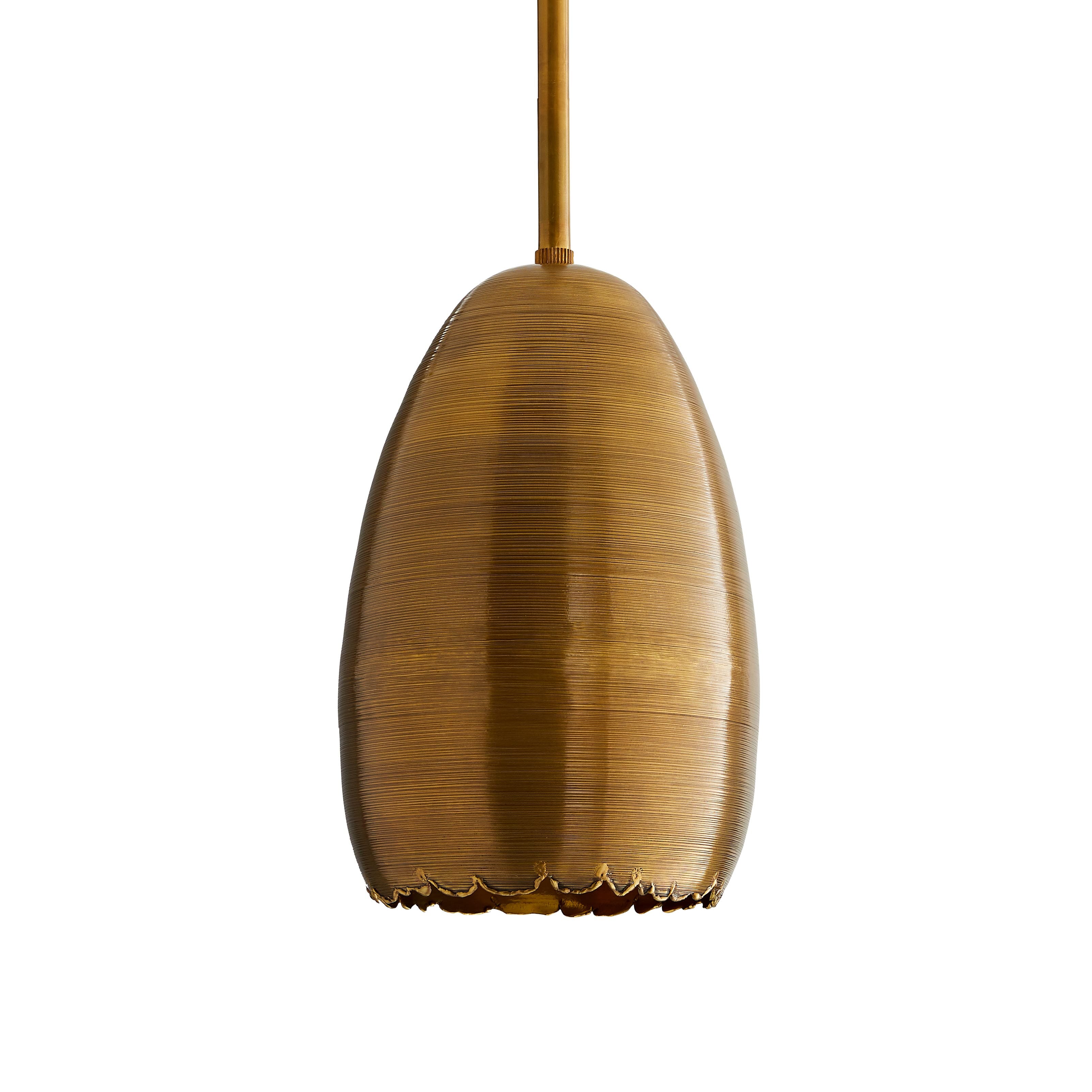 Arteriors Wyatt Pendant Light in Vintage Brass