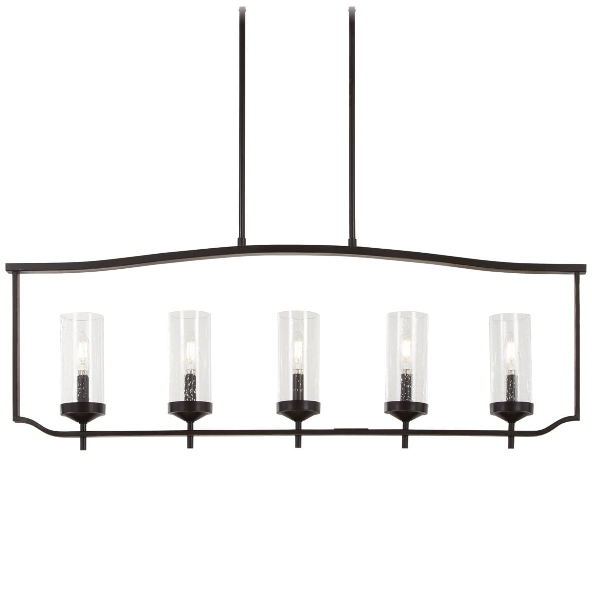 Minka Lavery Elyton 5-Light 43" Pendant Light in Downton Bronze