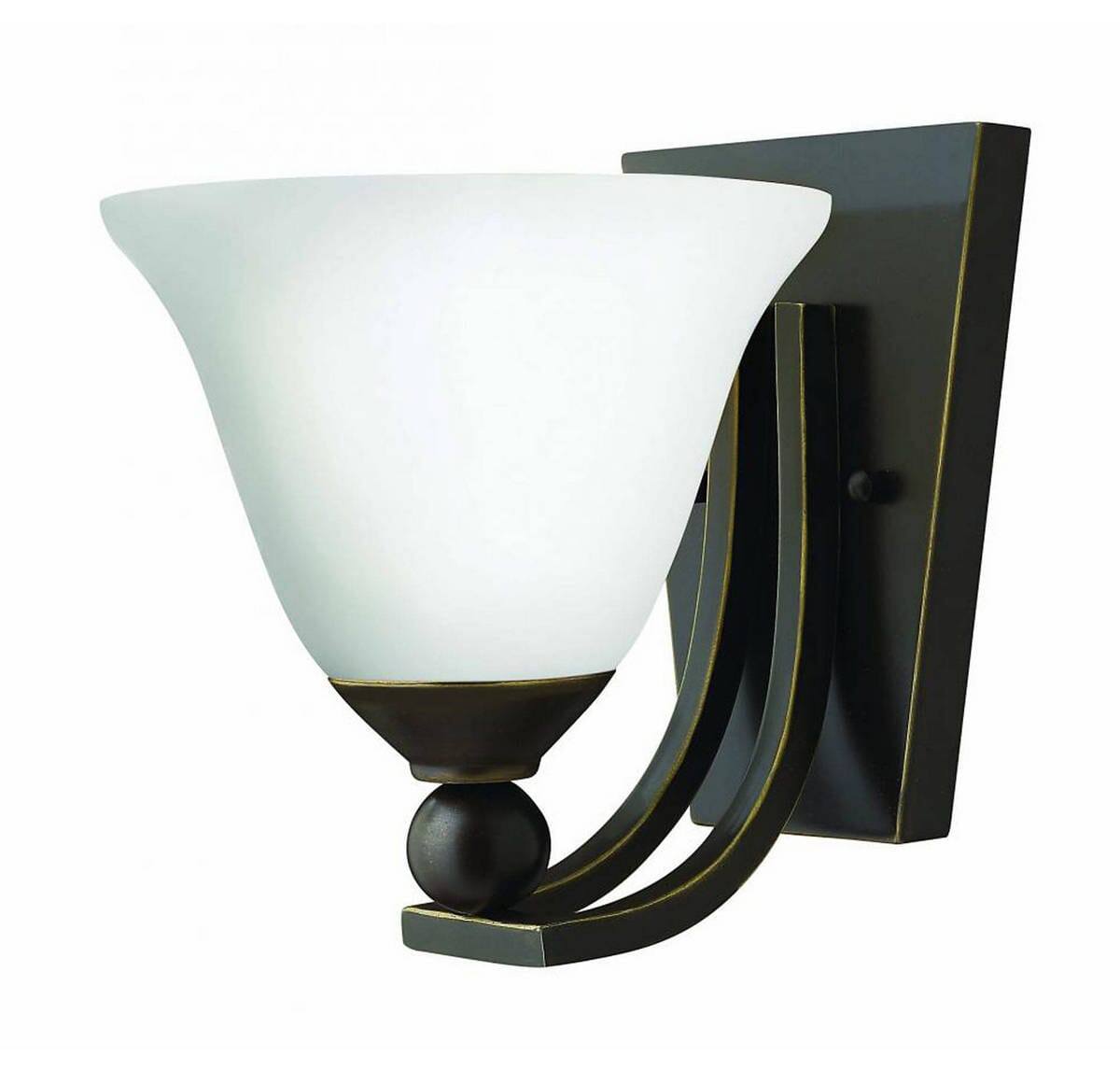 Hinkley Bolla 1-Light Sconce in Olde Bronze with Opal Glass