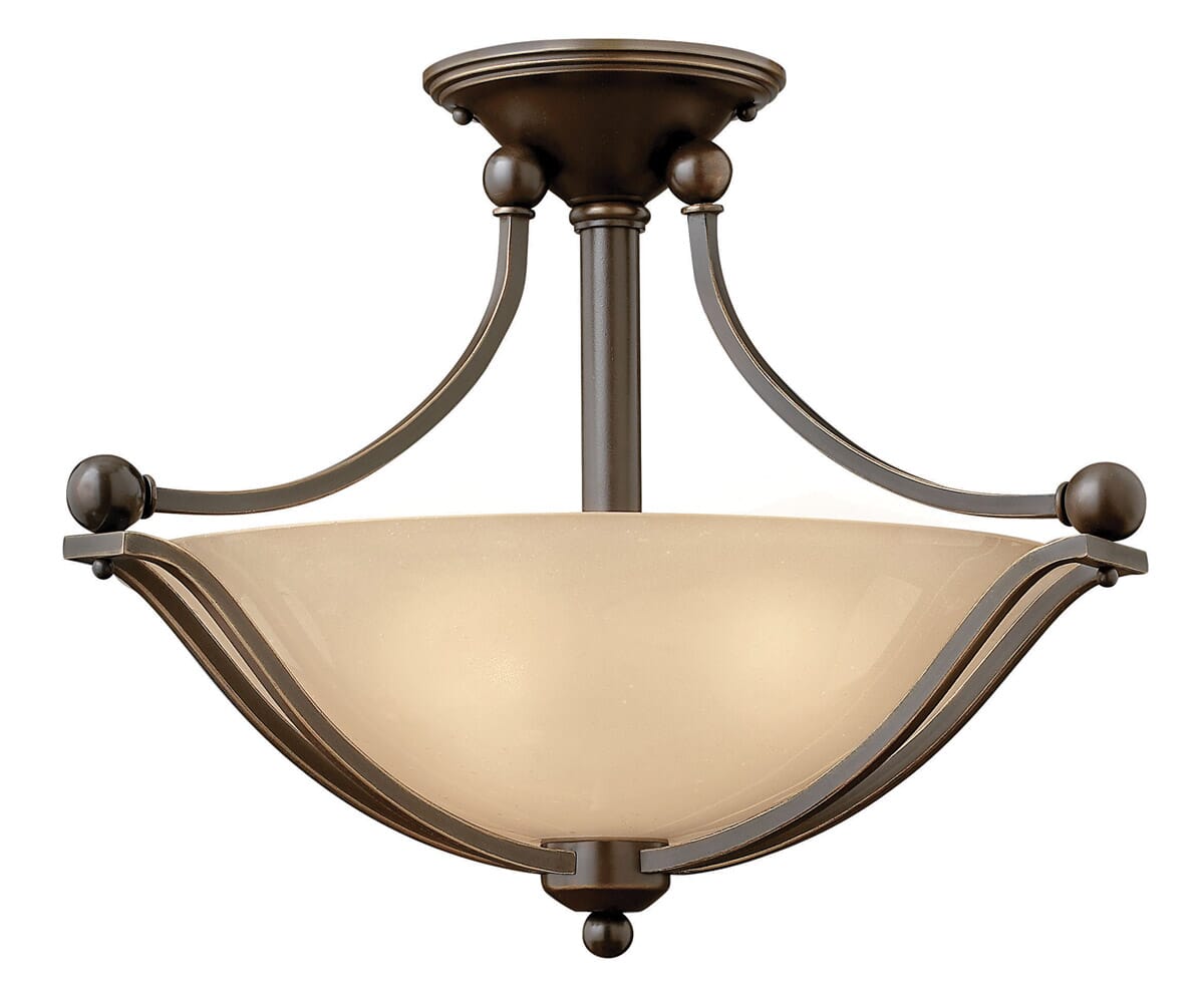 Hinkley Bolla 2-Light Semi-Flush Ceiling Light in Olde Bronze