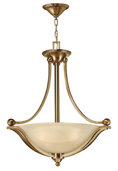 Hinkley Bolla 3-Light Inverted Pendant in Brushed Bronze