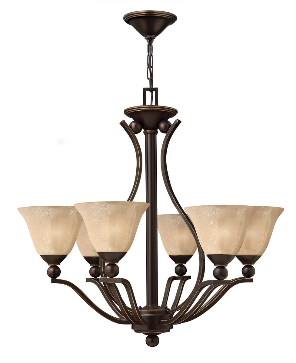 Hinkley Bolla 6-Light Single Tier Chandelier in Olde Bronze