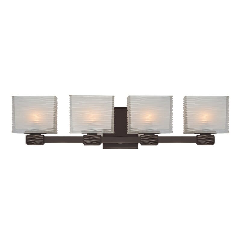 Hudson Valley Hartsdale 4-Light 26" Bathroom Vanity Light in Old Bronze