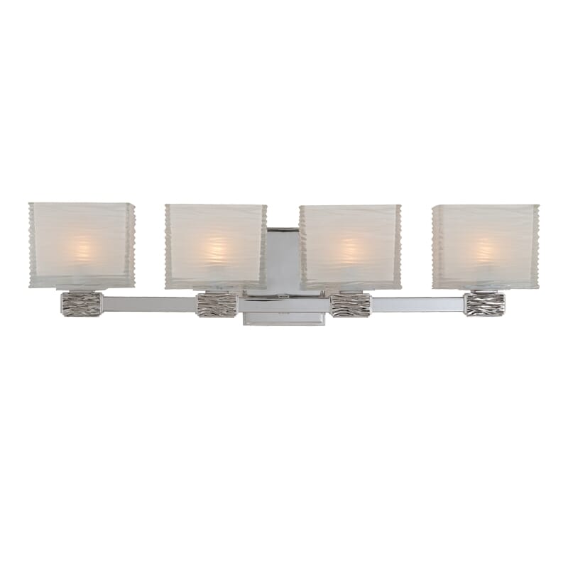 Hudson Valley Hartsdale 4-Light 26" Bathroom Vanity Light in Polished Nickel