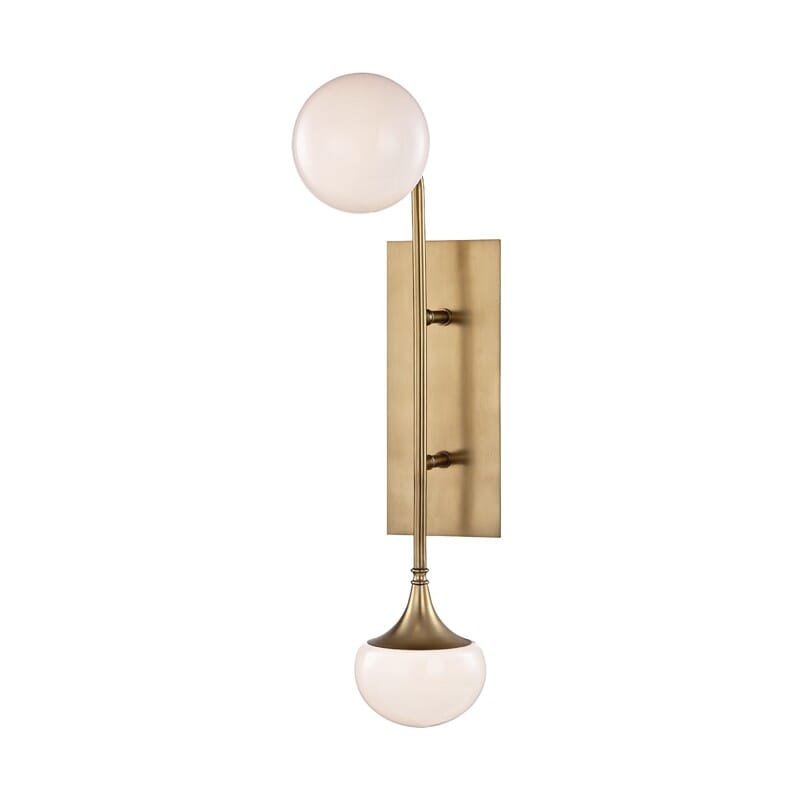 Hudson Valley Fleming 2-Light 23" Wall Sconce in Aged Brass